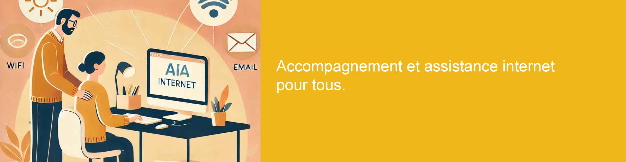 Accompagnement et assistance internet pour tous.